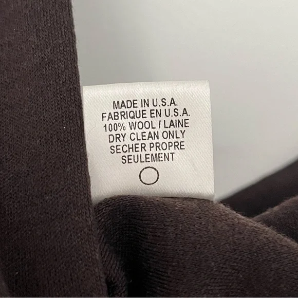 DIANE VON FURSTENBERG — Vintage Wool Midi Dress (Brown) — Size 8 - Picture 5 of 6